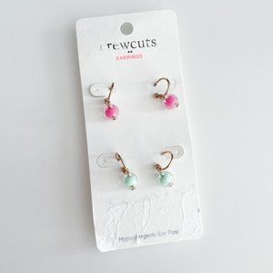 J. Crew Factory Girls' Beaded Earrings Set